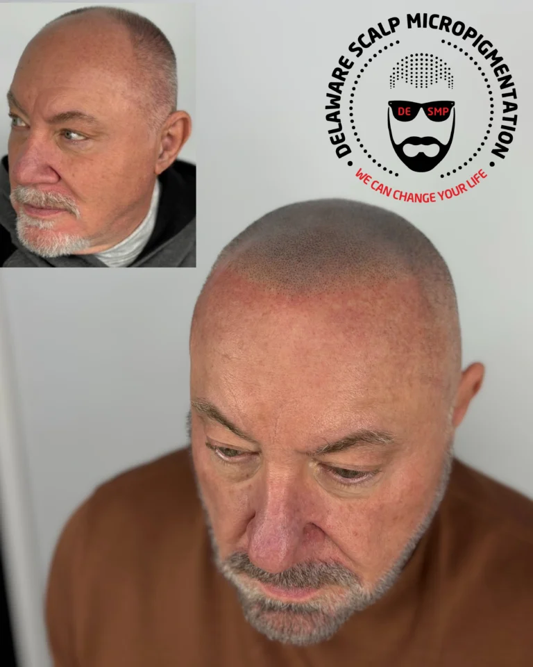 SMP hairline restoration before and after in Wilmington Delaware